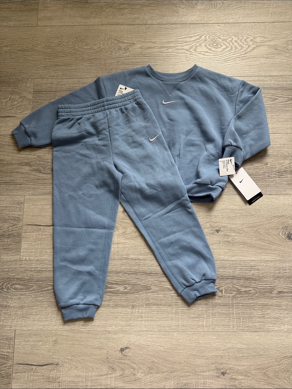 NIKE Kids Crewneck & Jogger Set - Light Blue 7